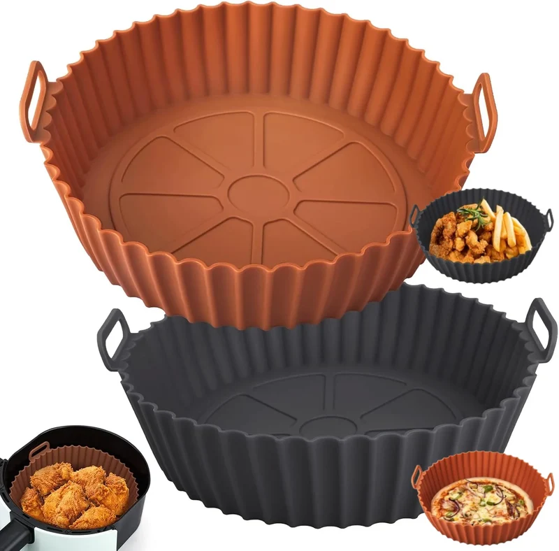 Panier Silicone Réutilisable pour Friteuse – Multi-Usage et Antiadhésif (M/L)