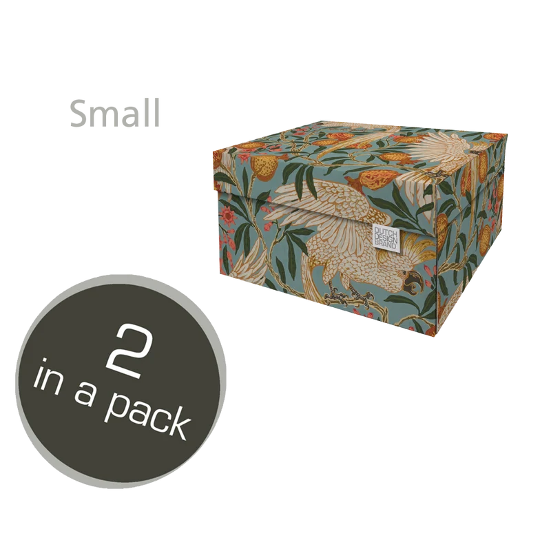 Cockatoo & Pomegranate Storage Box Small