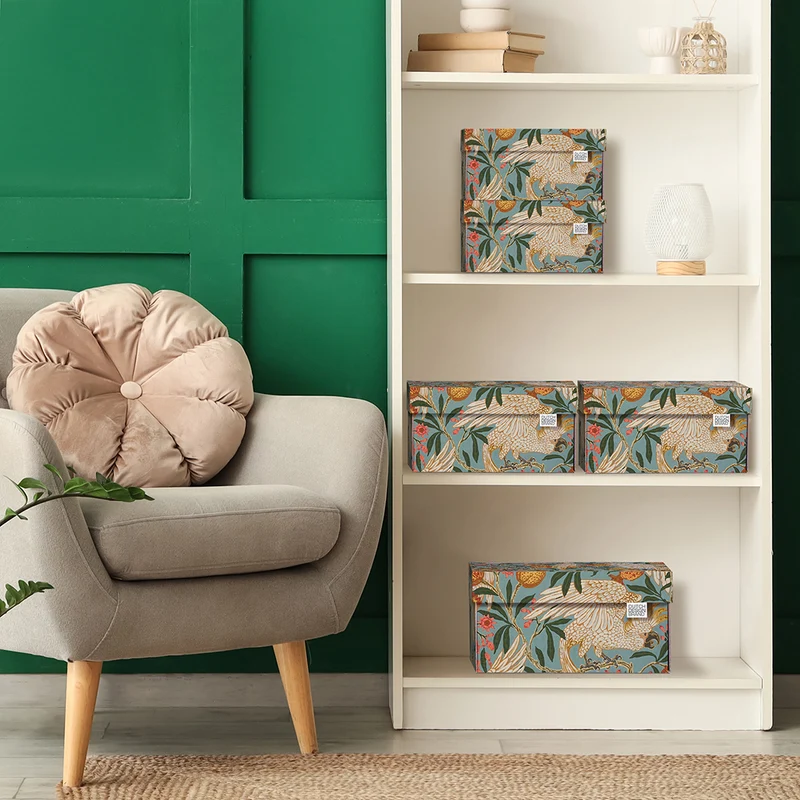 Cockatoo & Pomegranate Storage Box Small
