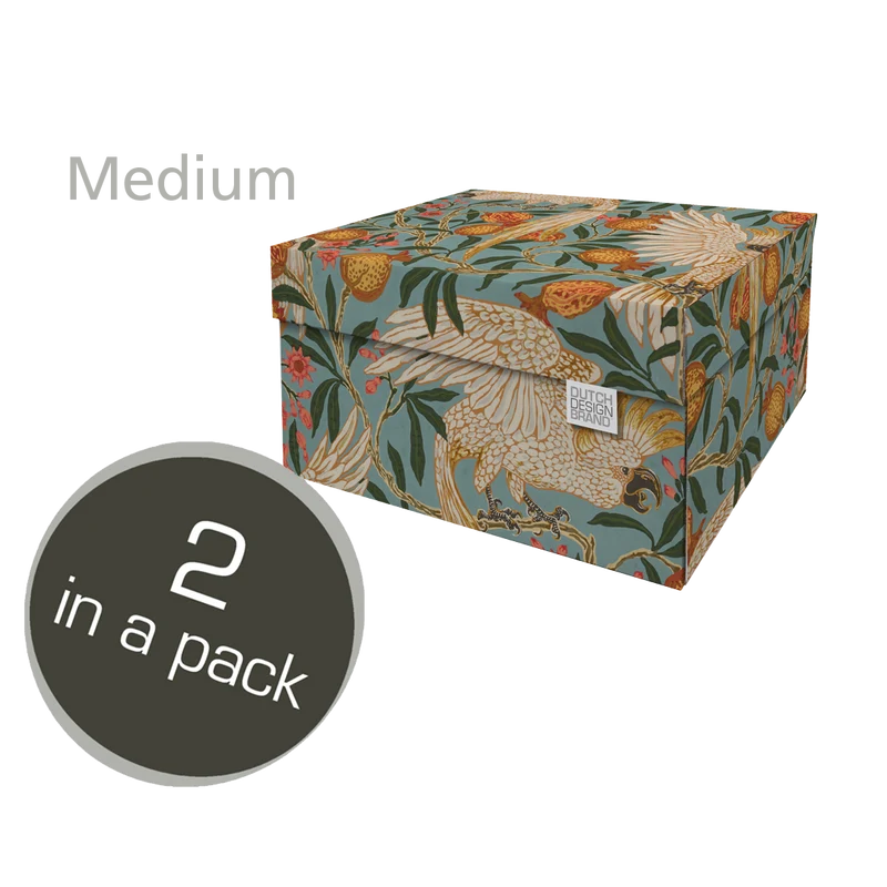 Cockatoo & Pomegranate Storage Box Medium