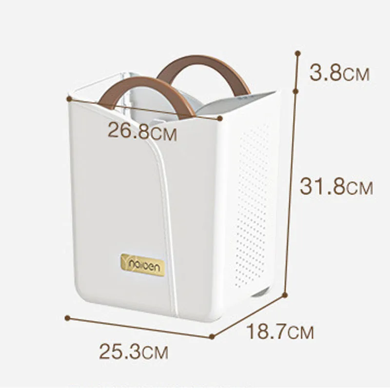 Panier à linge ajouré avec poignées – Grand bac de rangement respirant