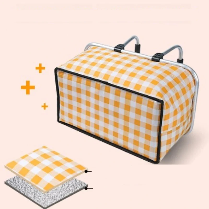 Panier de pique-nique isotherme pliable avec armature