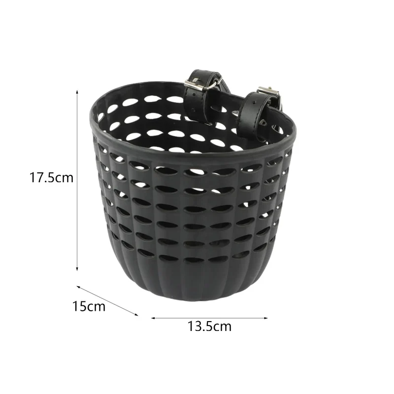 Panier avant pour vélo enfant avec sangles effet cuir