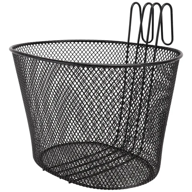 Panier de vélo avant en fer noir