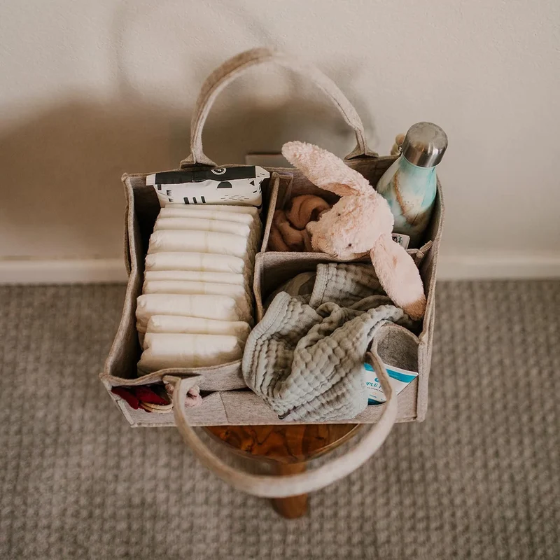 Panier à langer en feutre