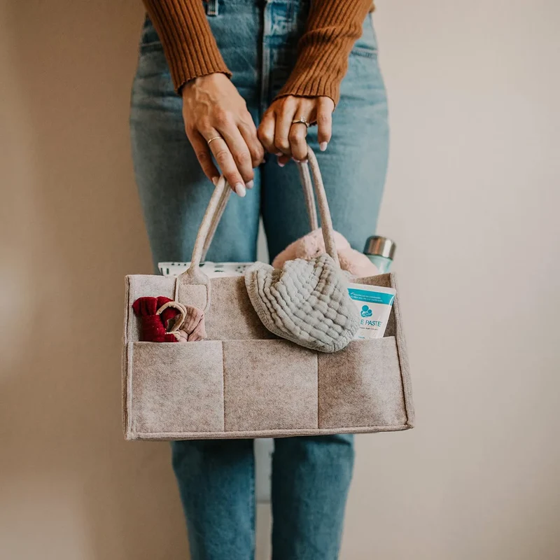 Panier à langer en feutre
