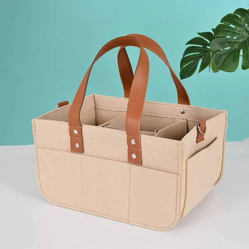 Panier de rangement pliable en feutrine | Organiseur
