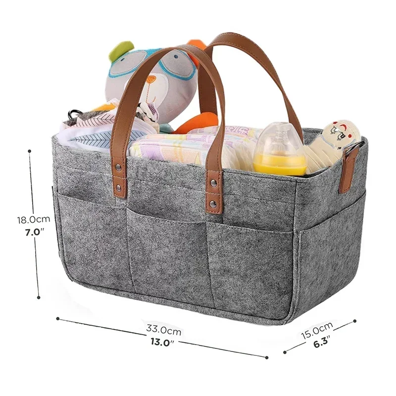 Panier de rangement pliable en feutrine | Organiseur