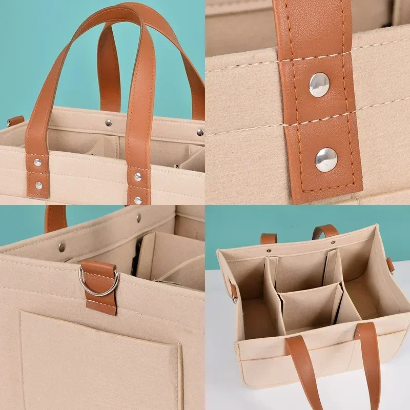 Panier de rangement pliable en feutrine | Organiseur