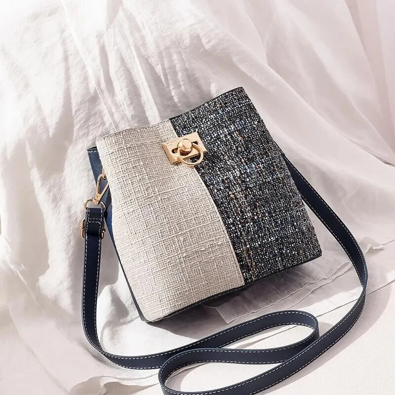 Sac bicolore bleu marine