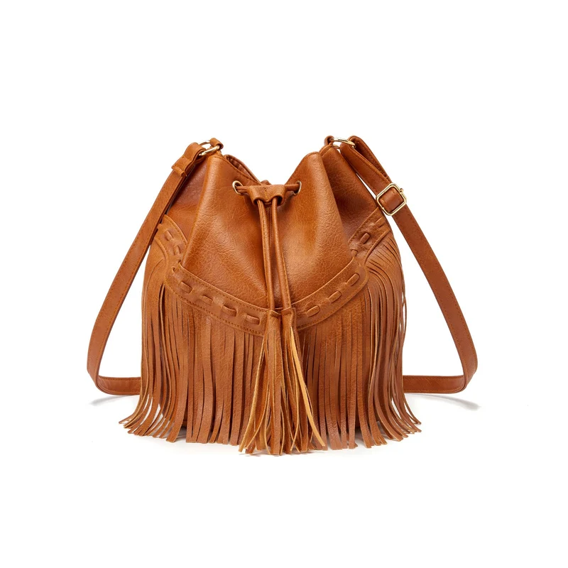 Sac frange cuir