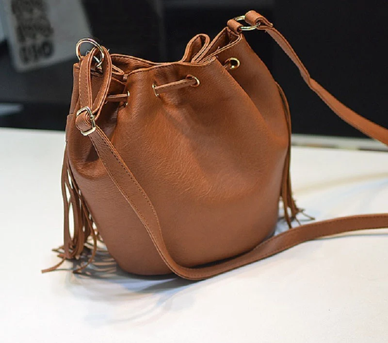 Sac frange cuir