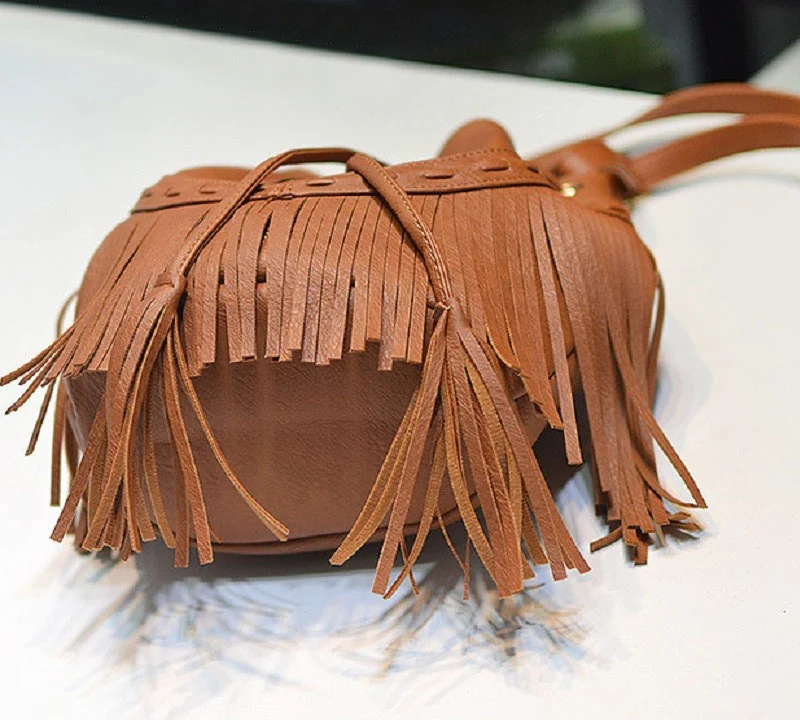 Sac frange cuir