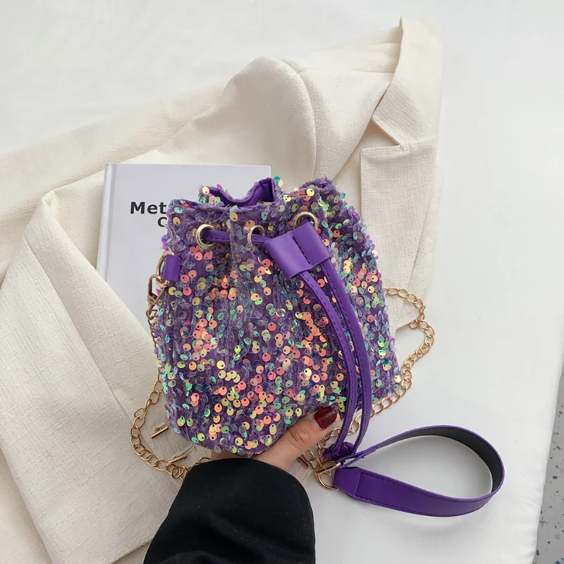 Sac à main brillant pailleté
