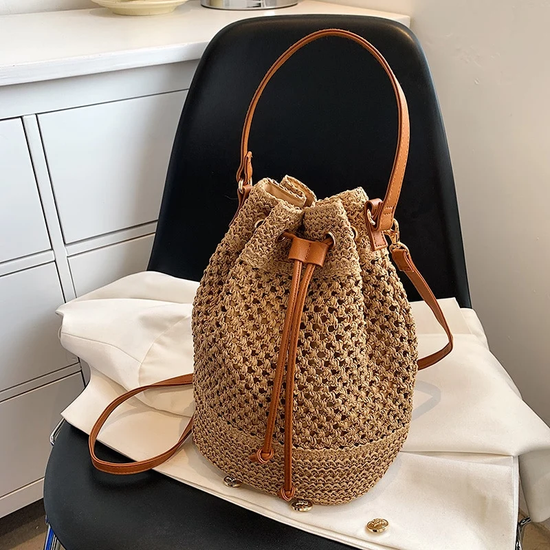Sac seau paille