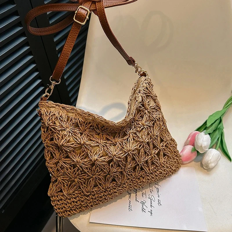 Sac seau raphia