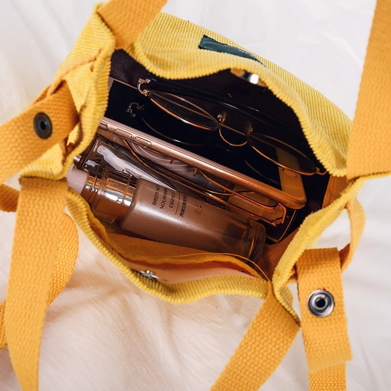 sac seau jaune