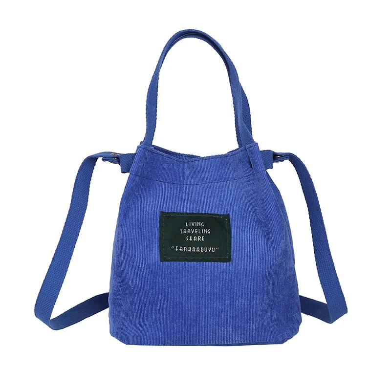 sac velours bleu