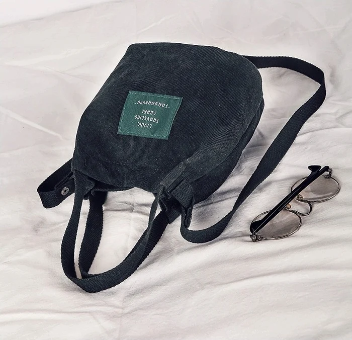 sac velours noir