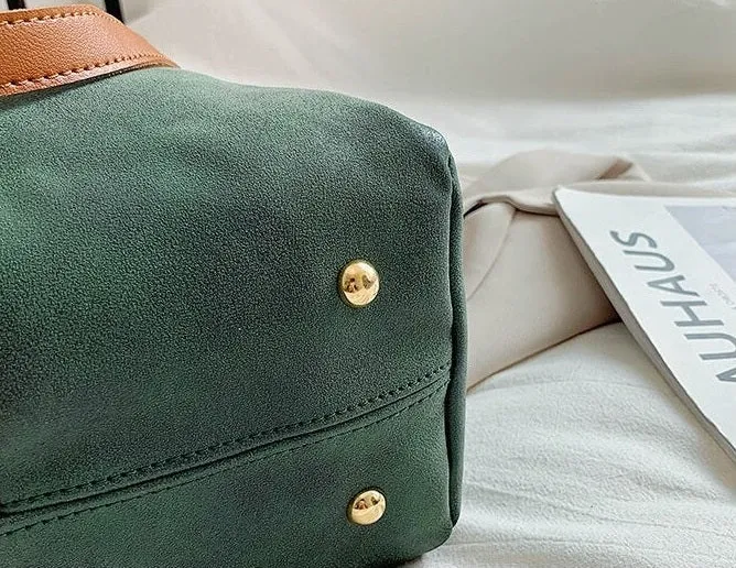 Grand Sac seau vert fantaisie