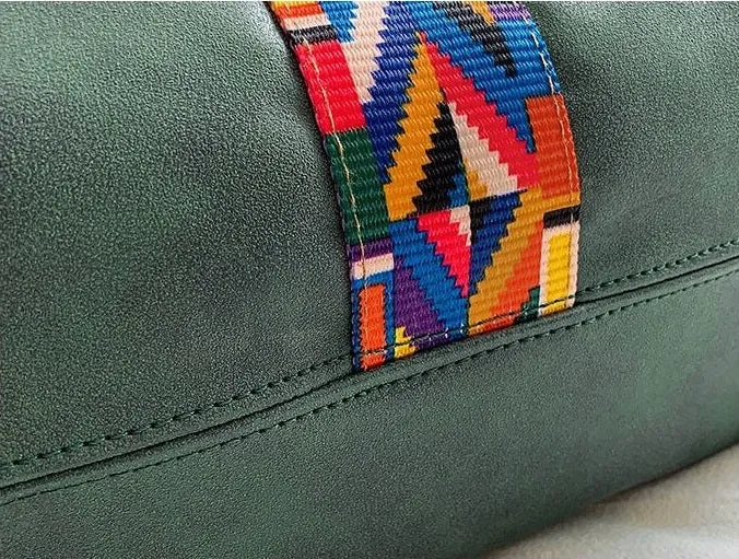 Grand Sac seau vert fantaisie