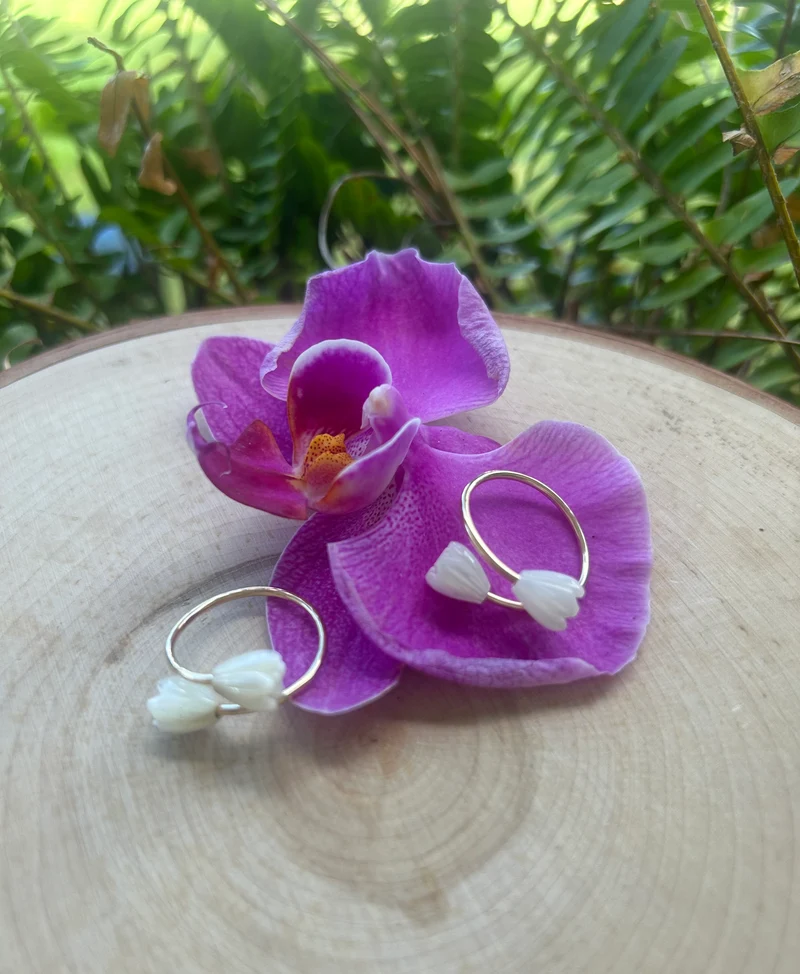14k gold filled Pikake ring