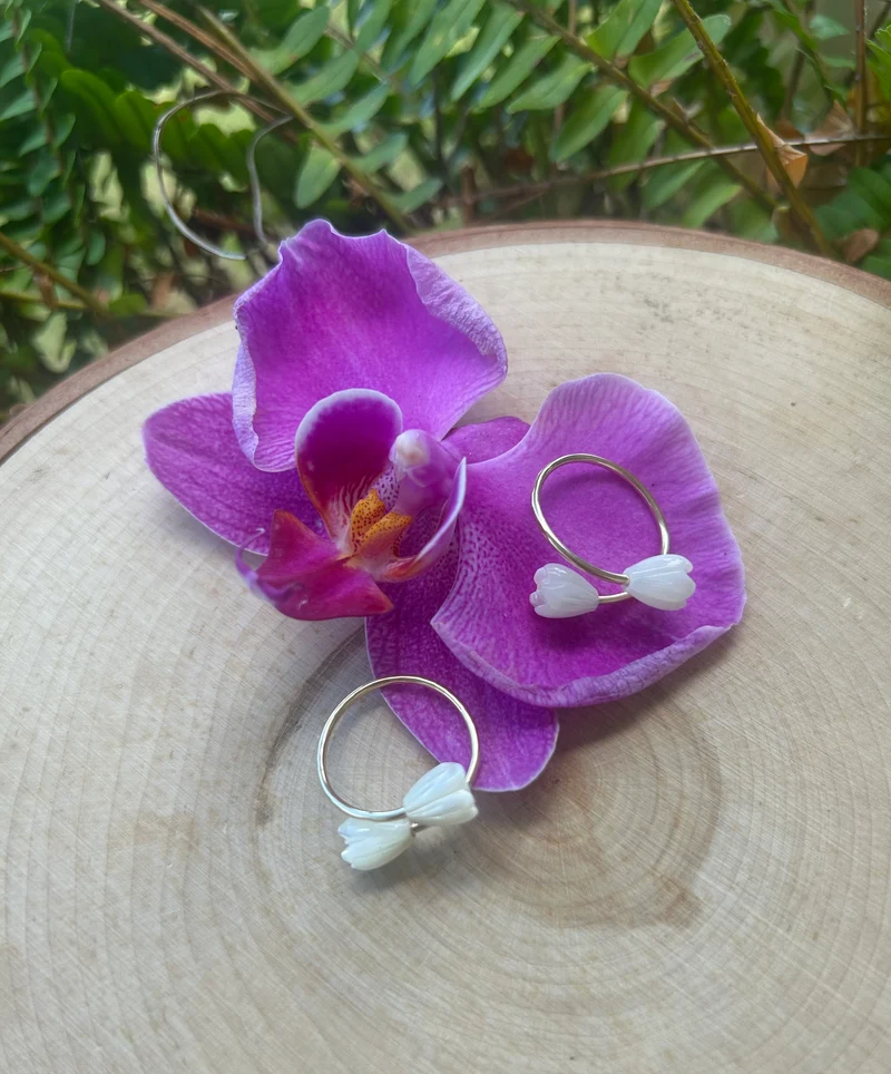 14k gold filled Pikake ring