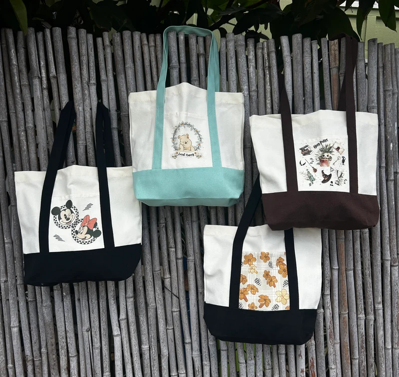 Trader Joe Inspired Mini Tote Bags