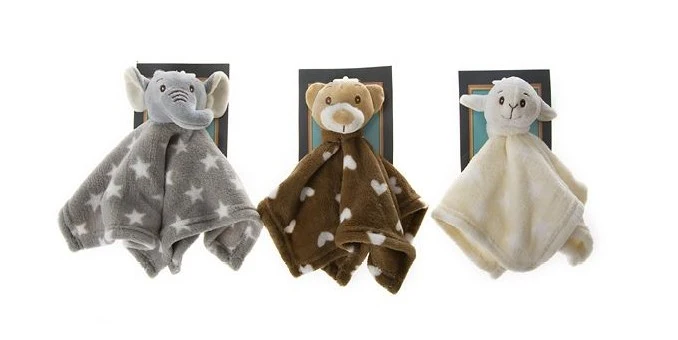 Peluche douce bébé DOUDOU rêve doux : Eléphant, nounours ou mouton