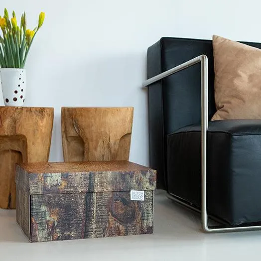Tree Trunk Storage Box Kerst