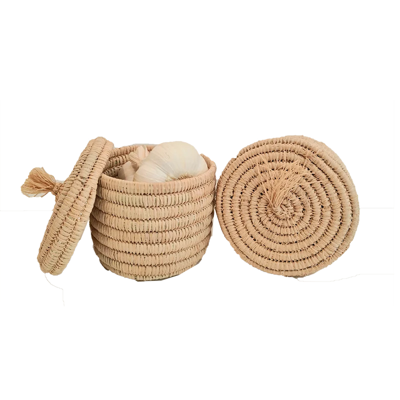 Boite de rangement en Raphia