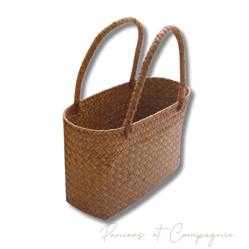 Panier Cabas en Fibres d'Algues Tressées