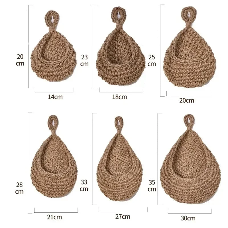Panier Suspendu en Corde de Chanvre