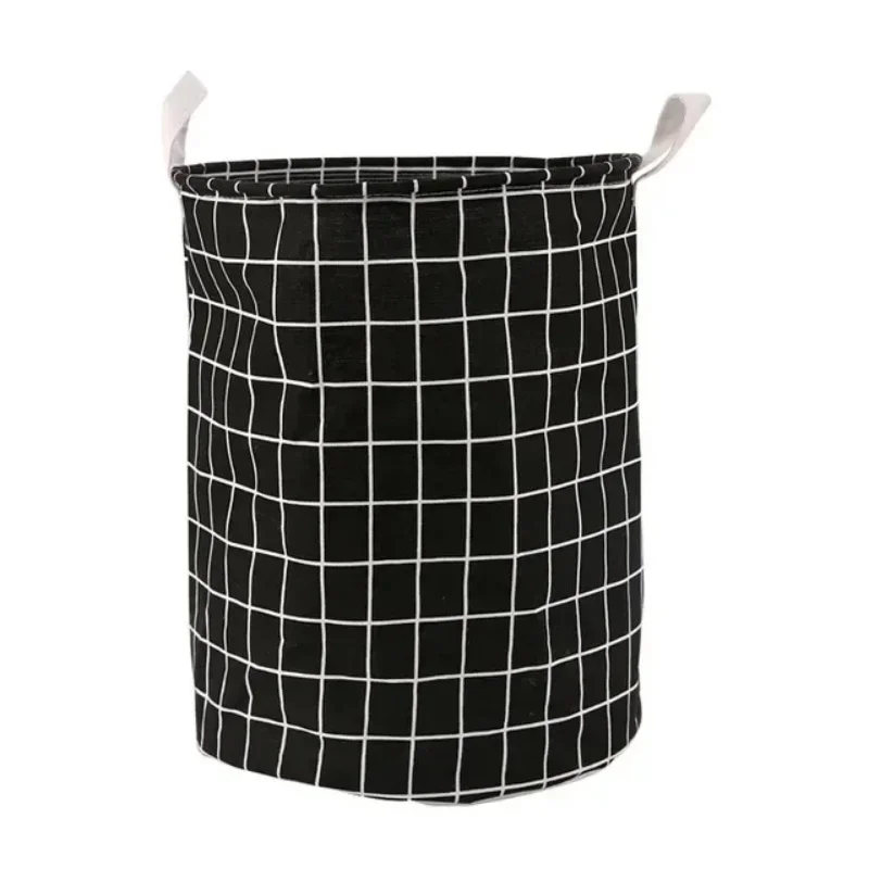 Grand Panier à Linge Pliable en Coton et Lin