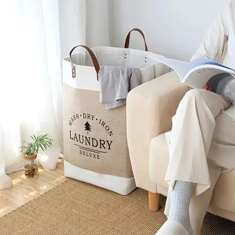 Grand Panier de Rangement en Coton