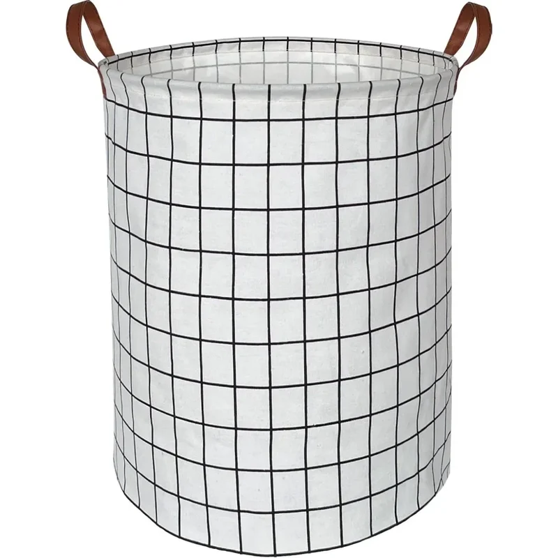 Panier de Rangement Pliable en Coton et Lin