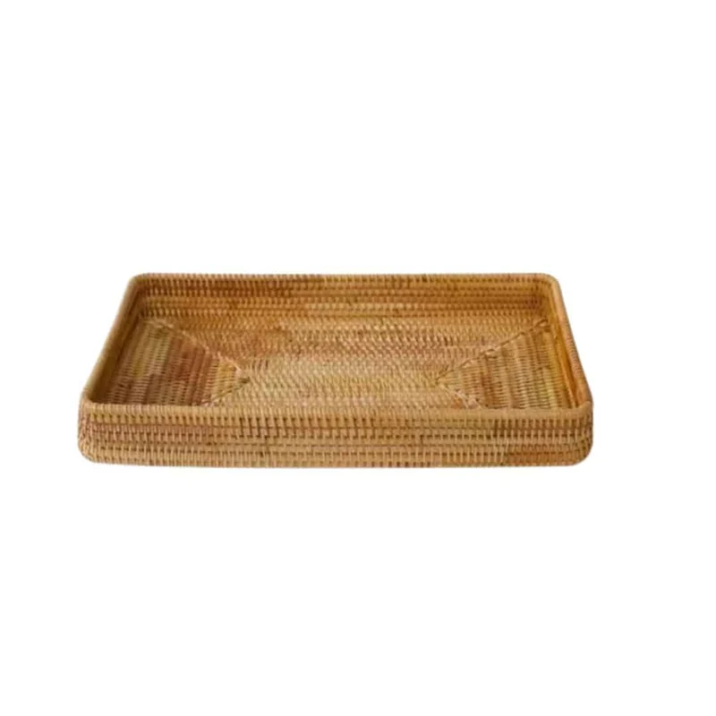 Plateau Effet Rotin Artisanal