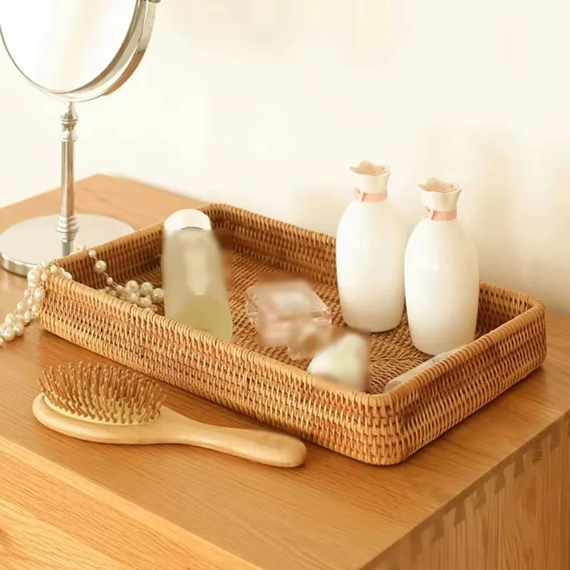 Plateau Effet Rotin Artisanal