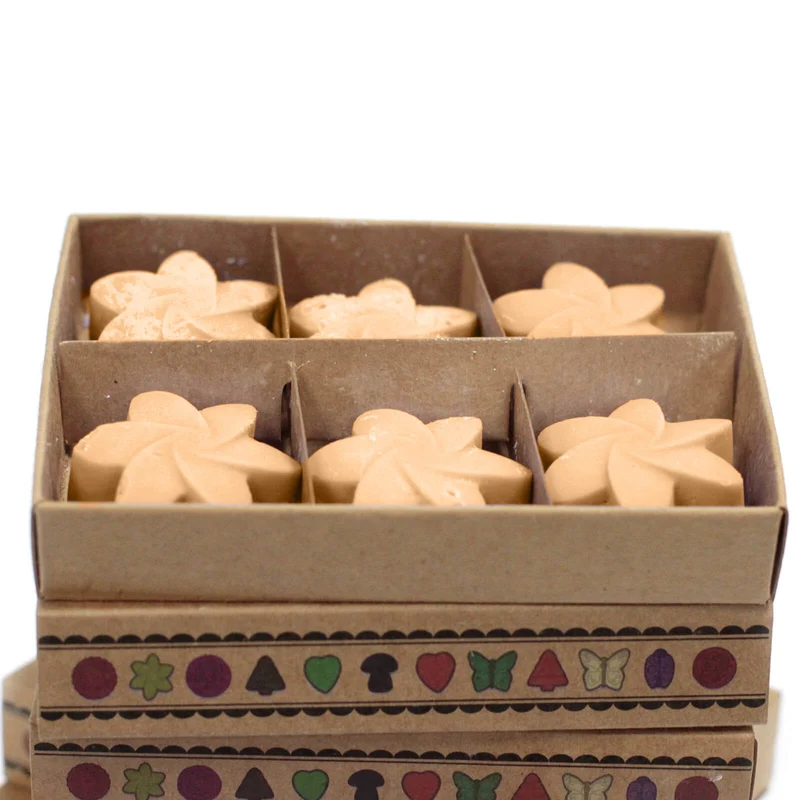 Boîte de 6 Fondants en Cire Soja - Jasmin de Minuit - bougie diffuseur de parfum