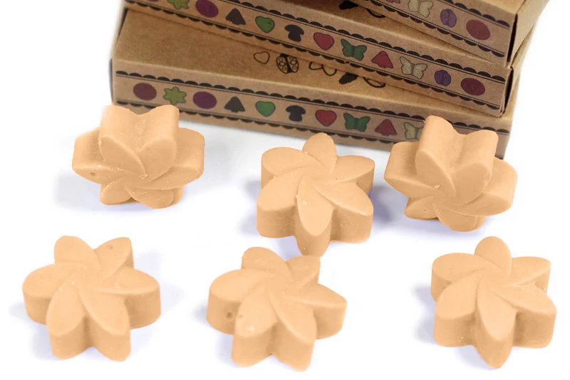 Boîte de 6 Fondants en Cire Soja - Jasmin de Minuit - bougie diffuseur de parfum