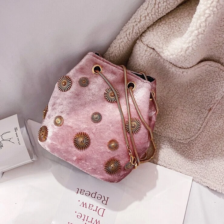 sac seau velours Phoenix