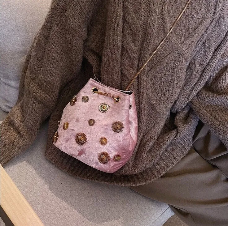 sac seau velours Phoenix