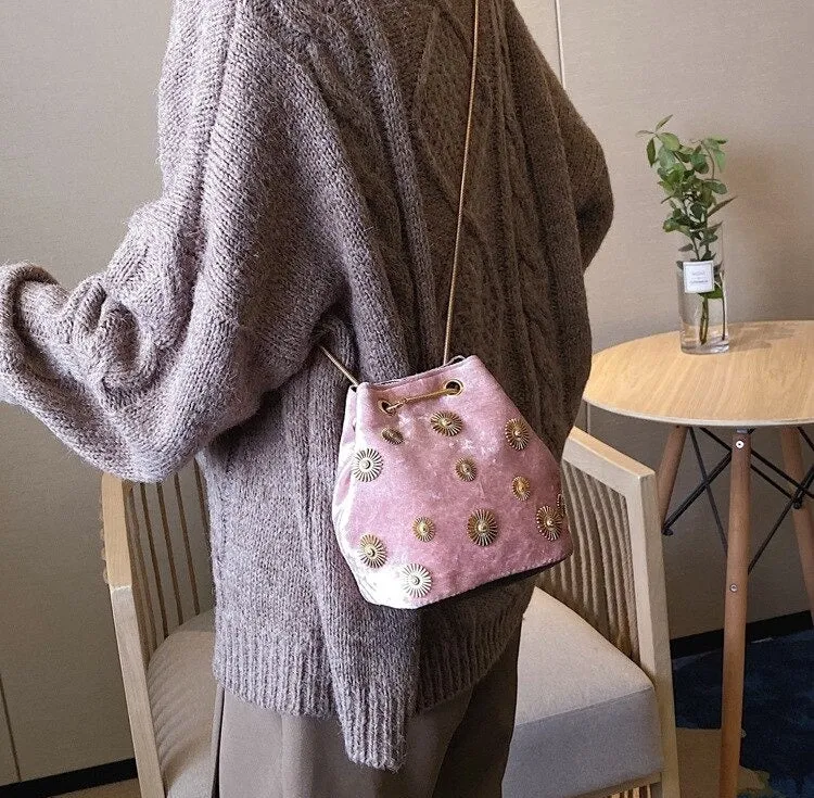 sac seau velours Phoenix