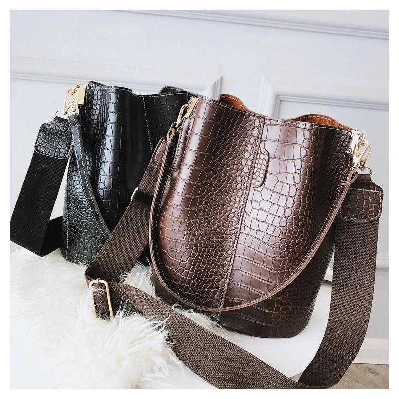 Sac Seau croco noir