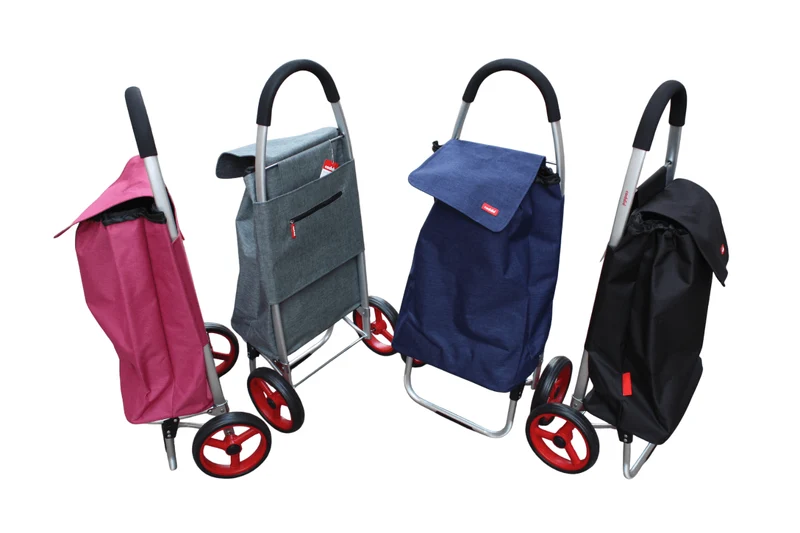 GRAND Chariot de courses CADDIE en ALUMINIUM - Grandes roues - Maniable & Pliable - TOUT TERRAIN SOLIDE