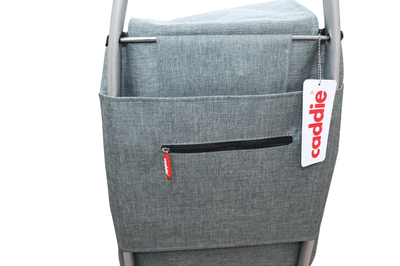 GRAND Chariot de courses CADDIE en ALUMINIUM - Grandes roues - Maniable & Pliable - TOUT TERRAIN SOLIDE