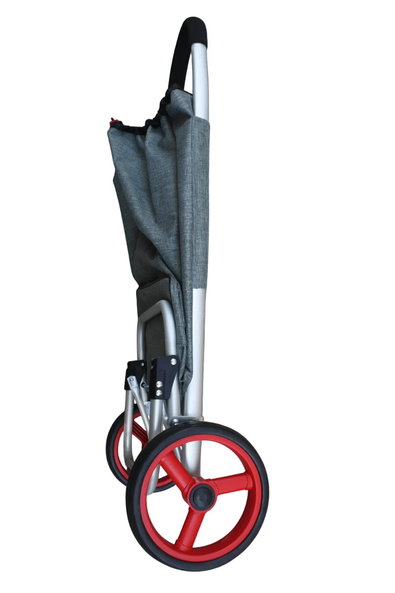 GRAND Chariot de courses CADDIE en ALUMINIUM - Grandes roues - Maniable & Pliable - TOUT TERRAIN SOLIDE