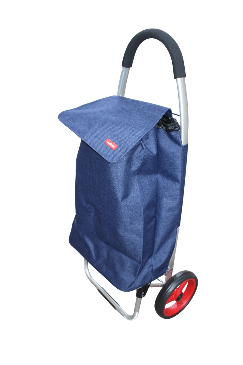 GRAND Chariot de courses CADDIE en ALUMINIUM - Grandes roues - Maniable & Pliable - TOUT TERRAIN SOLIDE
