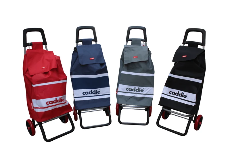 Chariot à courses moderne Caddie - 4 COLORIS - Pliable Qualité Solide