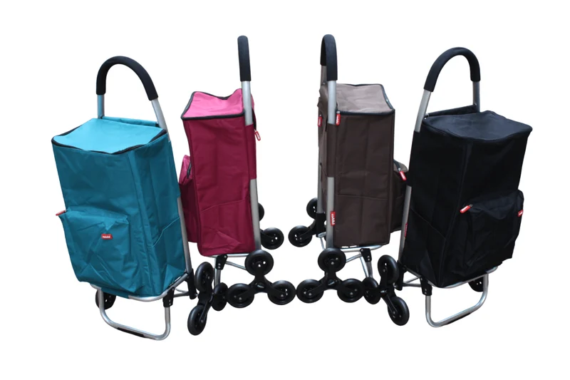 Grand Chariot de course Caddie - 6 roues TOUT ISOTHERME - Qualité Solide Escalier